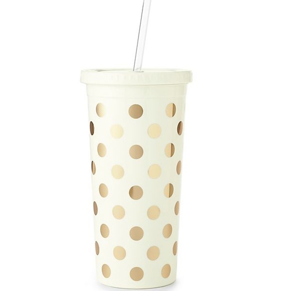 Kate Spade Gold Dots Insulated Tumbler 20 ounces